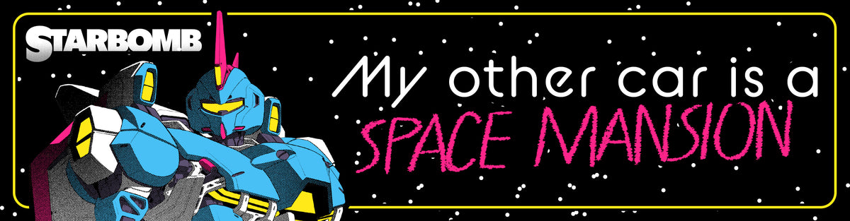 Space Mansion Bumper Sticker - PRE ORDER